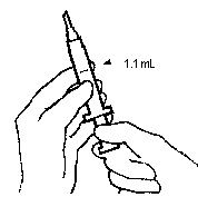 Figure 5 shows how to pull back the syringe plunger