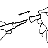 Figure 4 shows how to pull the Micro Pin cover straight off