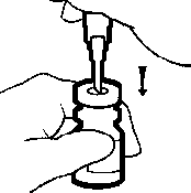 Figure 6 shows how to push the Micro Pin down throught the center of the stopper